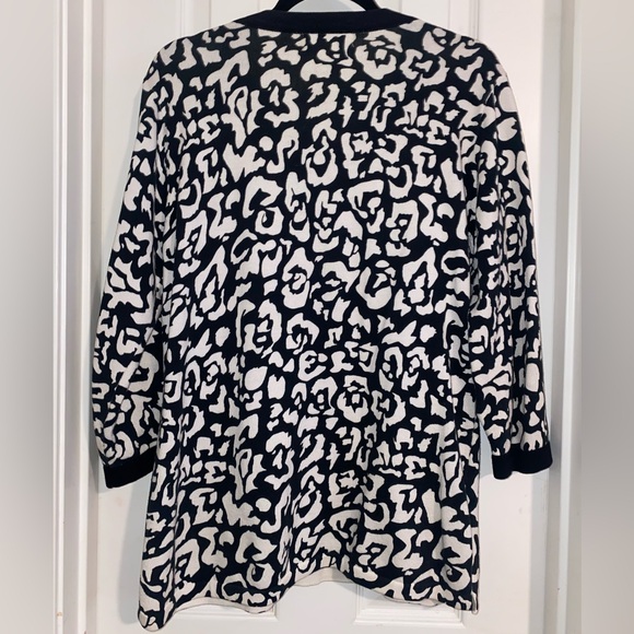 Cathy Daniels Monochrome Patterned Sweater - Picture 4 of 5